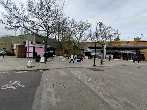 Fig. 71: The Station forecourt offers the only public/open space within the Conservation Area