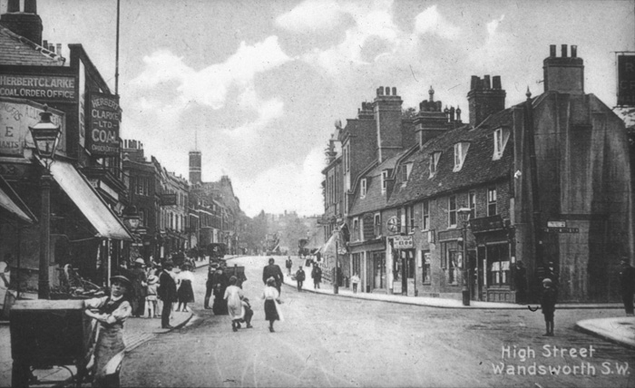 Fig. 6: View west from Putney Bridge Road, 1900. Source: Wandsworth Heritage Service