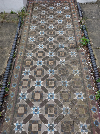 Fig. 92: Historic patterned evident tiles