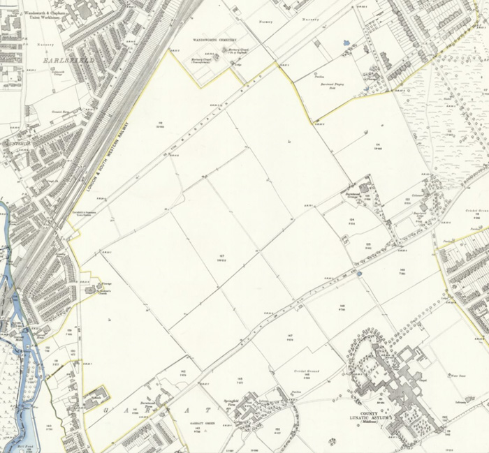 Fig. 5: Map of the area in 1894-96