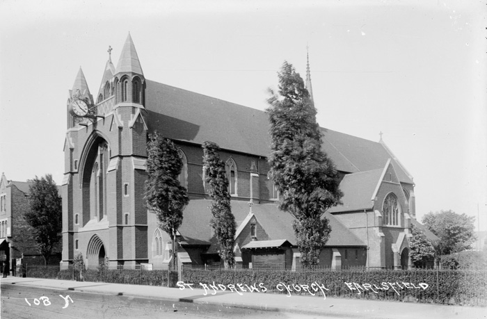 Fig. 6: St Andrews Church, one of the earliest parts of the Conservation Area to be built. Photo taken in the early C20