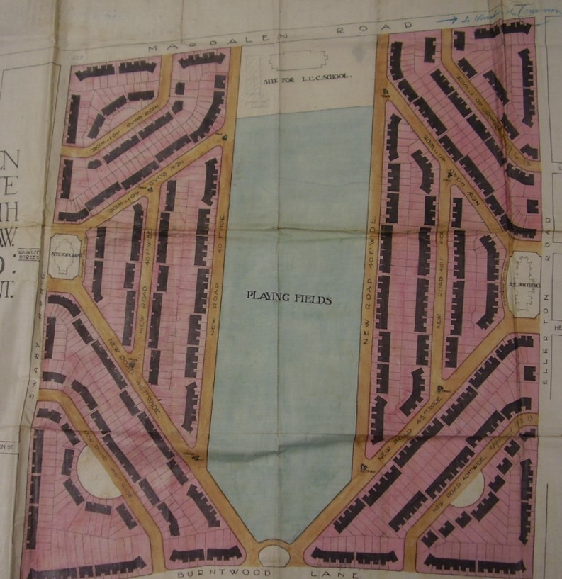 Fig. 13: Plan for the Holloway Brothers' Estate