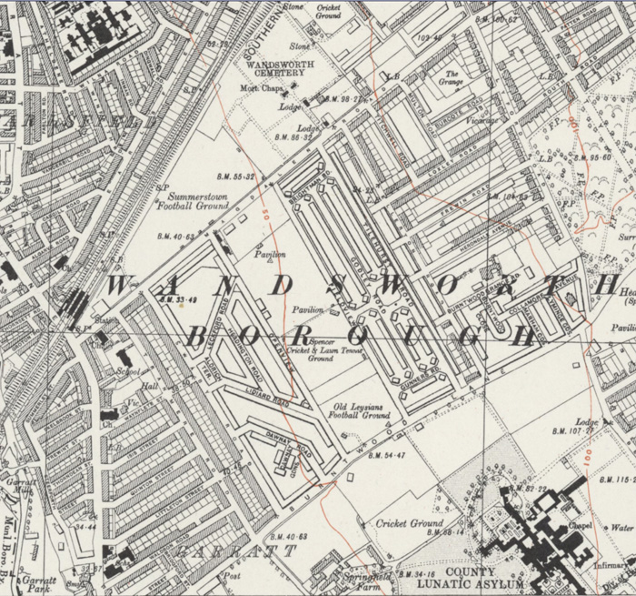 Fig. 15: 1938 map showing the unoccupied building out of the estate