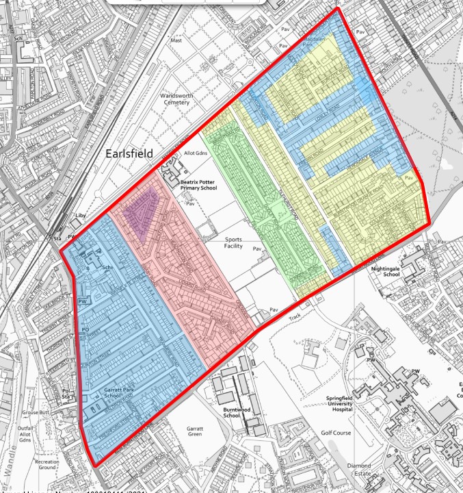 Fig. 20: Present day map of the wider Magdalen College Estate Area