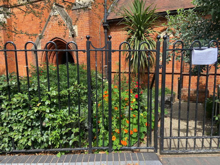 Fig. 123: Churchyard railings
