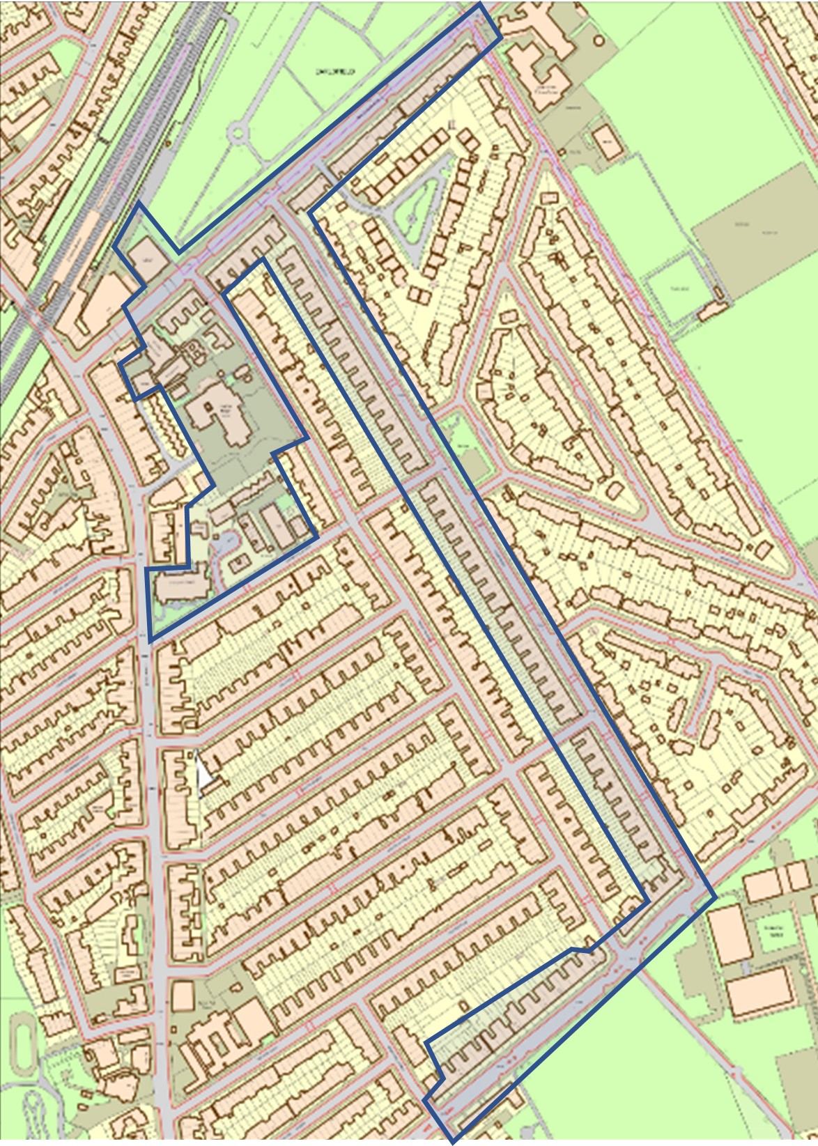 Fig. 24: The Holloway brothers private housing and Western area