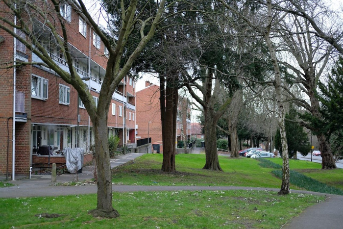 Fig. 35: Another image which shows the quality of the verdant planted environment and how the buildings and red brick sit well within this