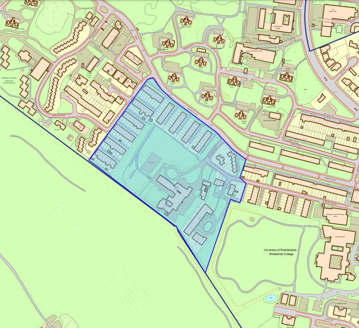 Fig. 118: Sub Area 8 map - Danebury Avenue and Maryfield Convent