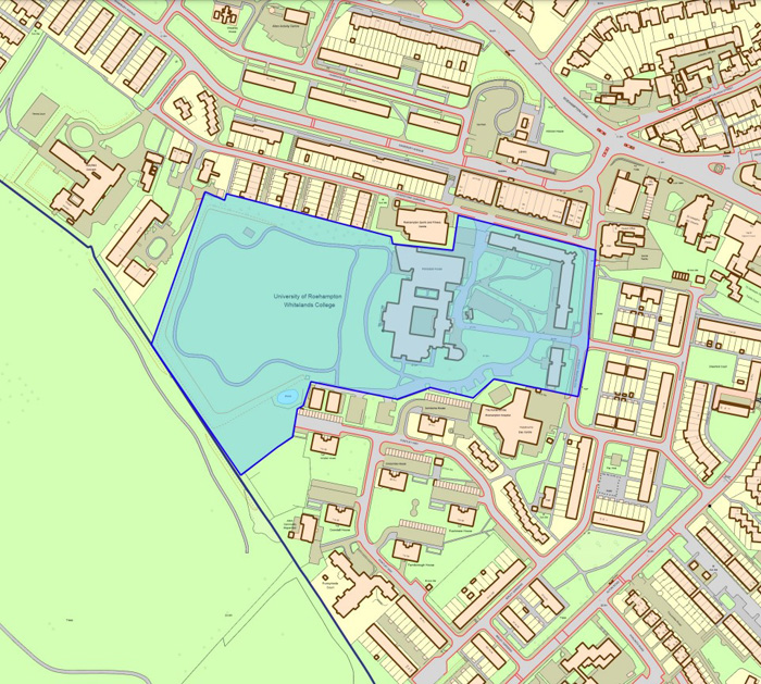 Fig. 122: Sub Area 9 map - Parkstead House