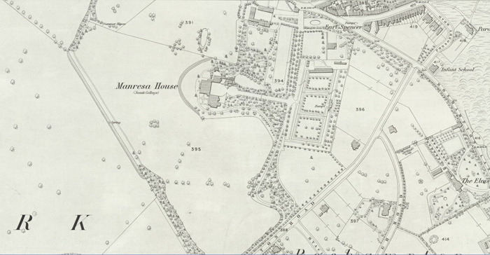 Fig. 2: Parkstead House (OS Map Surv. 1867, Pub. 1871)
