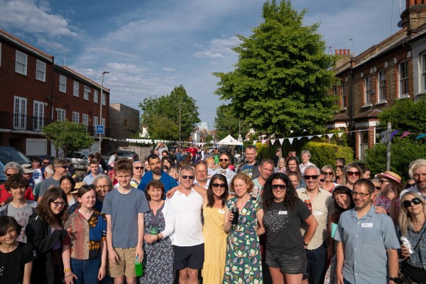 Neighbours together: Fawe Park Road in Putney