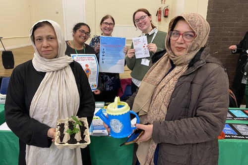 Roehampton community members joined Wandsworth Council climate team at a sustainability fair