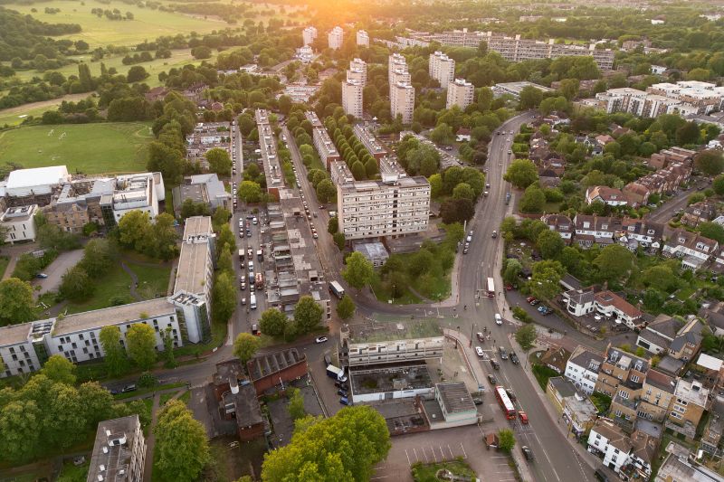 Alton estate from the air